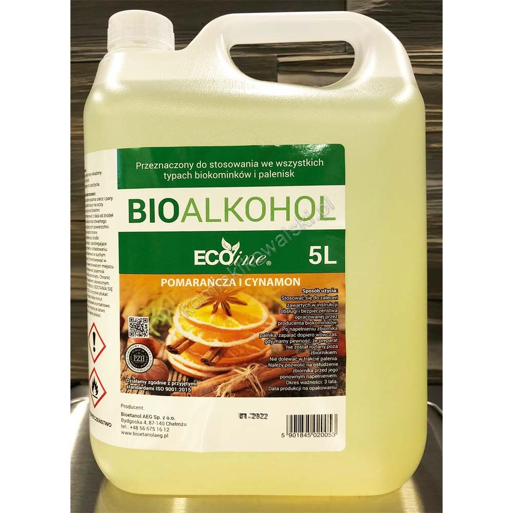 biokominek bioetanol plyn do biokominka cynamon pomarancza